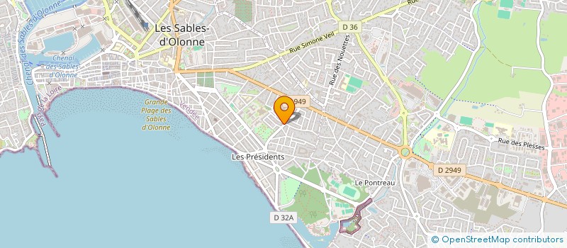 localisation de l'entreprise MLP à LES SABLES D'OLONNE