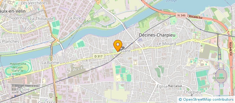 localisation de l'entreprise MLP  DECINES-CHARPIEU