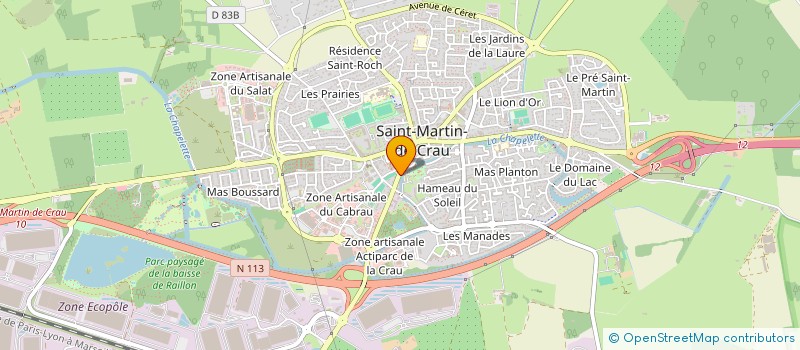 localisation de l'entreprise MLP ESTHETIQUE à SAINT-MARTIN-DE-CRAU