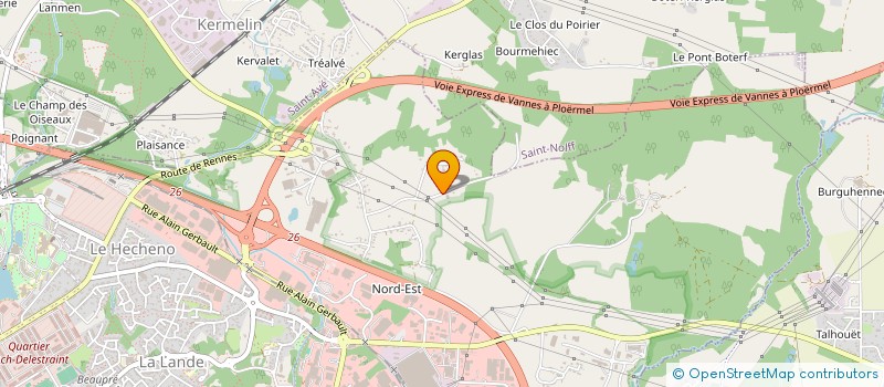 localisation de l'entreprise MLP INVESTISSEMENTS à VANNES