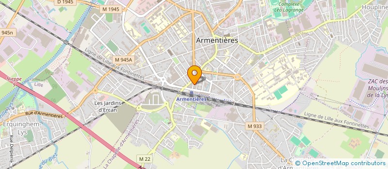 localisation de l'entreprise MLPA à ARMENTIERES