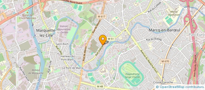localisation de l'entreprise MLPG à MARCQ-EN-BARŒUL