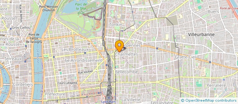 localisation de l'entreprise MLPI  VILLEURBANNE