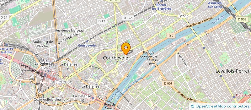 localisation de l'entreprise MLPJ CONSEIL à COURBEVOIE