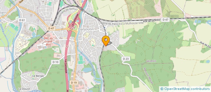localisation de l'entreprise MLR à DANJOUTIN