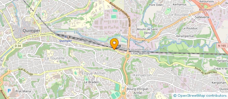 localisation de l'entreprise MLR ENDUITS à QUIMPER