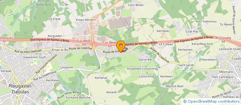 localisation de l'entreprise MLR MARKET  PLOUGASTEL-DAOULAS