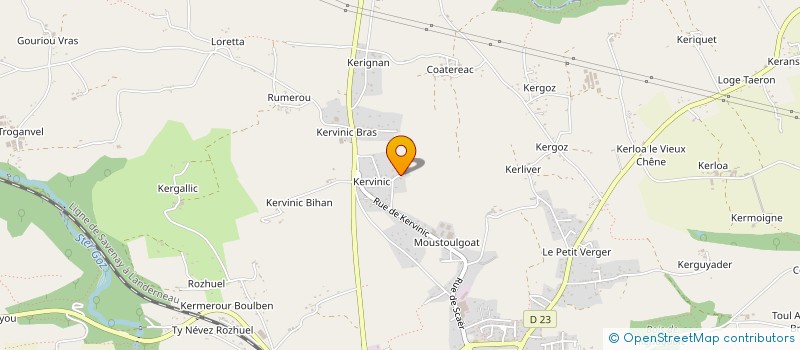 localisation de l'entreprise MLR MENUISERIE à BANNALEC