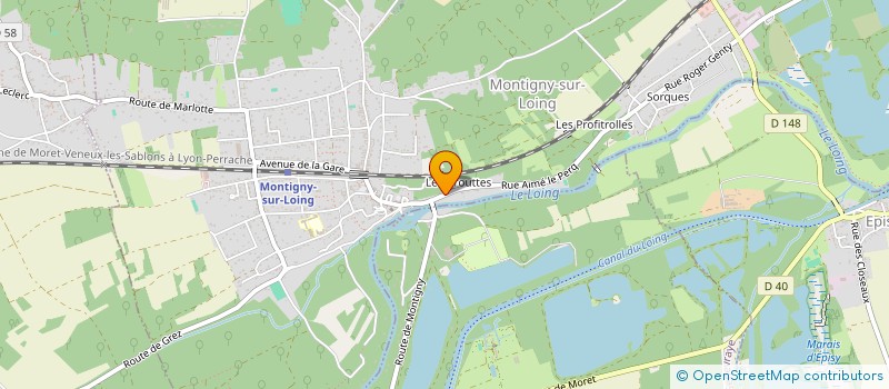 localisation de l'entreprise MLR PATRIMOINE  MONTIGNY-SUR-LOING