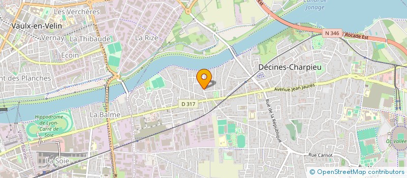 localisation de l'entreprise MLRCE  DECINES-CHARPIEU