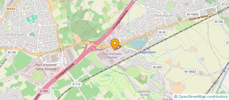 localisation de l'entreprise MLS GOLF à BAILLARGUES