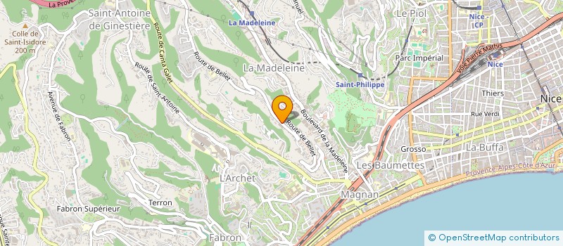 localisation de l'entreprise MLT AZUR  NICE