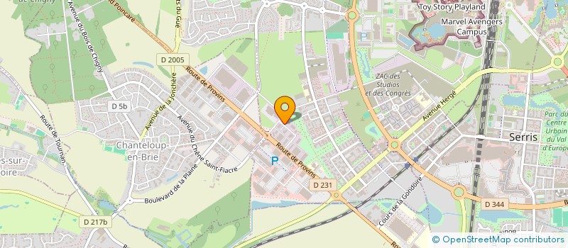 localisation de l'entreprise MLT COLLEGIEN  MONTEVRAIN