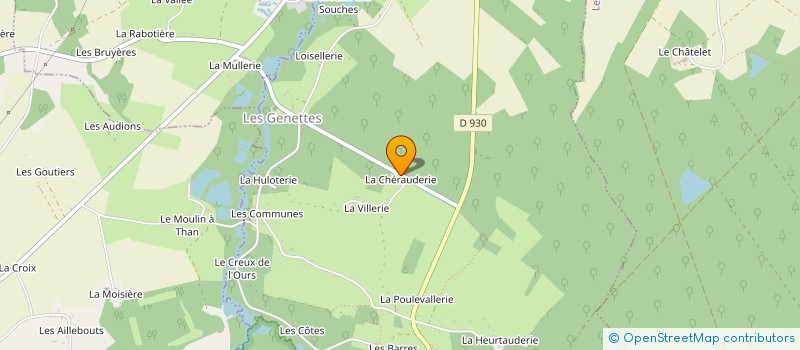 localisation de l'entreprise MLTD  LES GENETTES