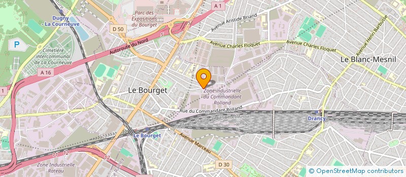 localisation de l'entreprise MLTP à LE BOURGET