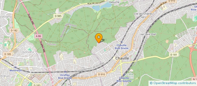 localisation de l'entreprise MLUX DEV à CHAVILLE