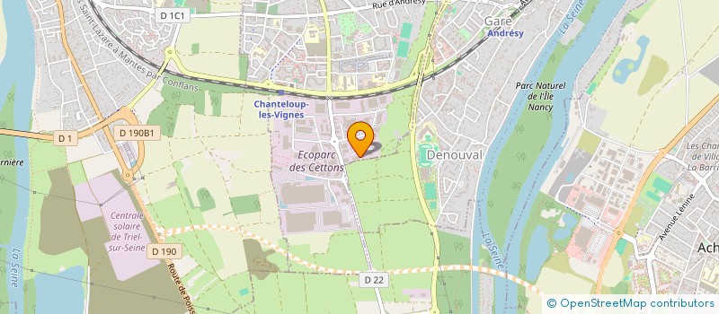 localisation de l'entreprise MLV 2020  CHANTELOUP-LES-VIGNES