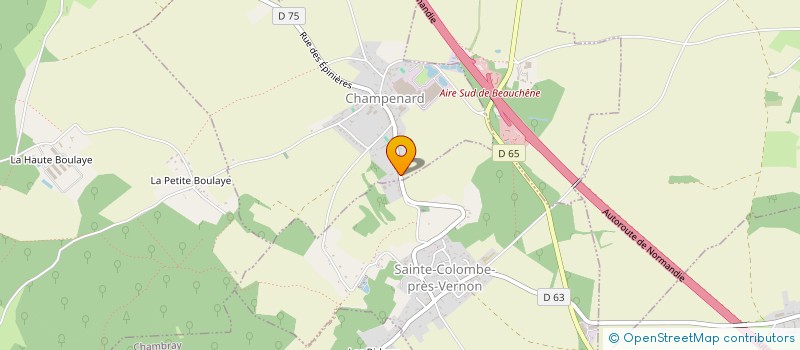 localisation de l'entreprise MLV  CHAMPENARD