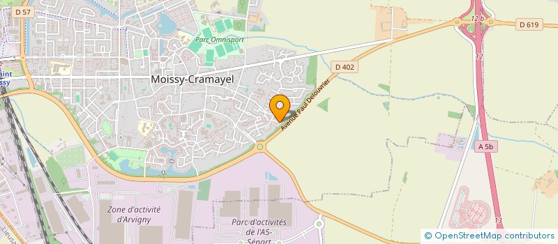 localisation de l'entreprise MLV à MOISSY-CRAMAYEL
