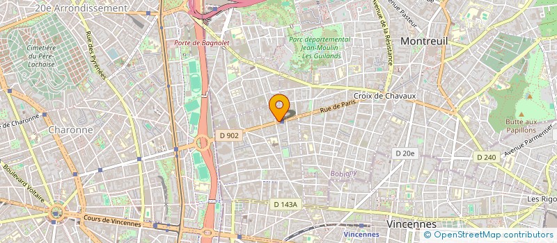 localisation de l'entreprise MLV  MONTREUIL