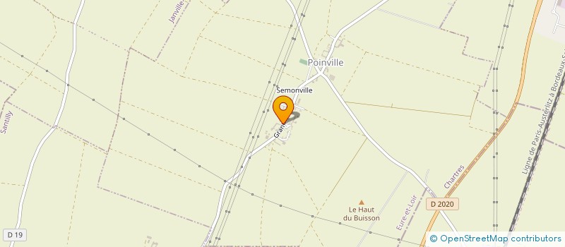 localisation de l'entreprise MLV à POINVILLE