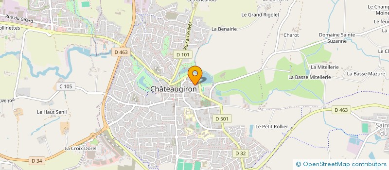 localisation de l'entreprise MLV DIETETIQUE  CHATEAUGIRON