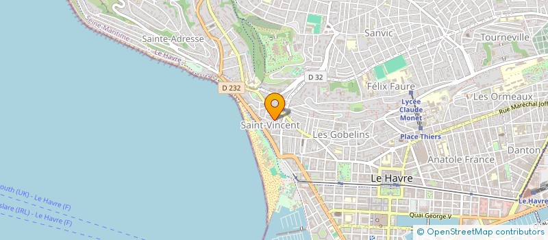 localisation de l'entreprise MLV IMMO  LE HAVRE