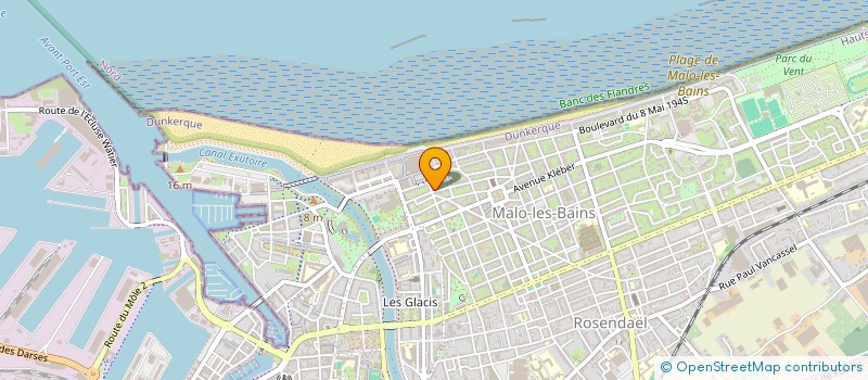 localisation de l'entreprise MLV IMMOBILIER à DUNKERQUE