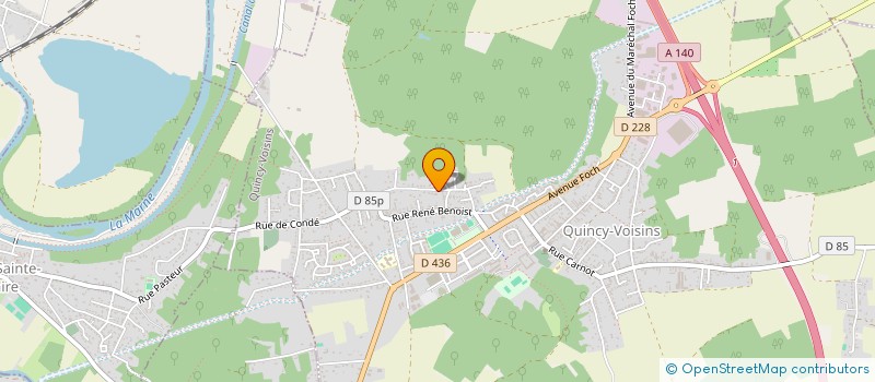 localisation de l'entreprise MLV L'HERMITAGE  QUINCY-VOISINS