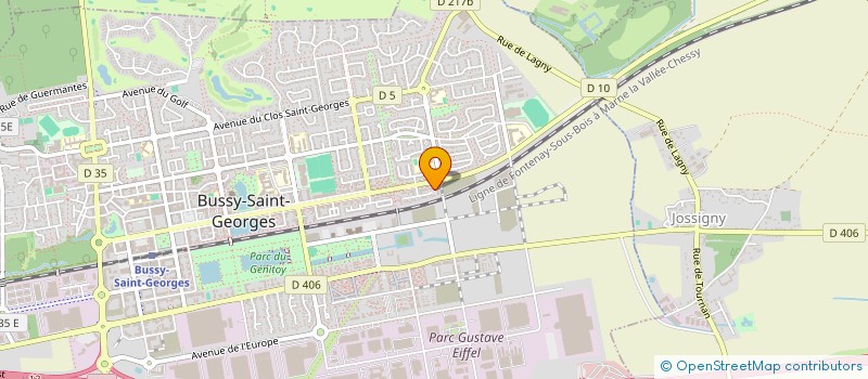 localisation de l'entreprise MLV TAXIS  BUSSY-SAINT-GEORGES