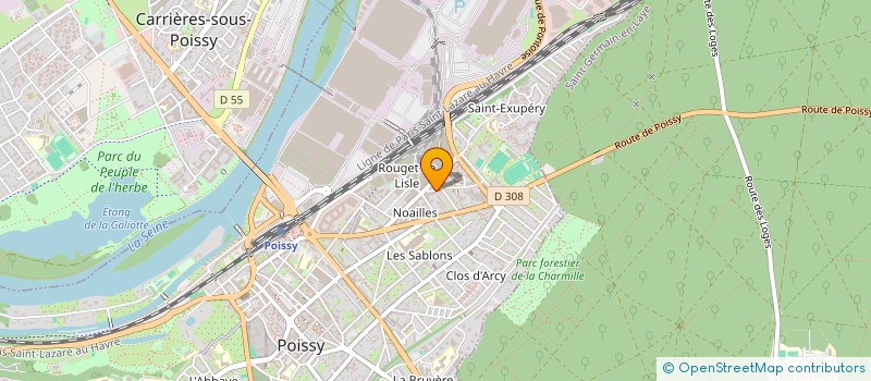 localisation de l'entreprise MLX BUSINESS PARTNER  POISSY