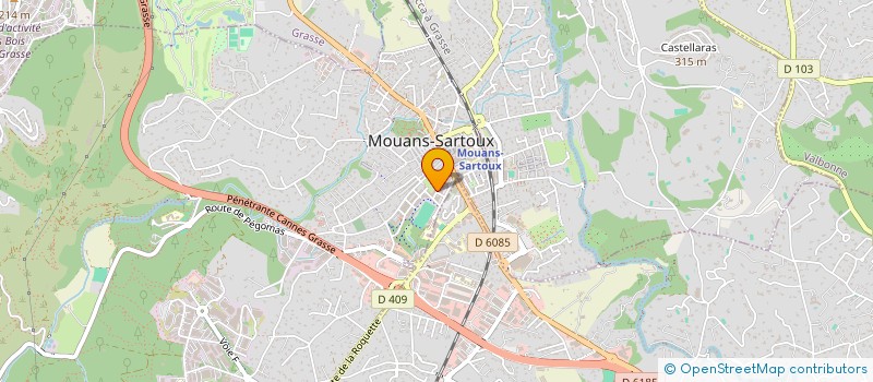 localisation de l'entreprise MLX IMMOBILIER à MOUANS-SARTOUX
