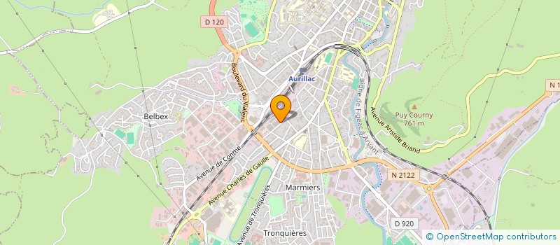 localisation de l'entreprise MLX SUN à AURILLAC