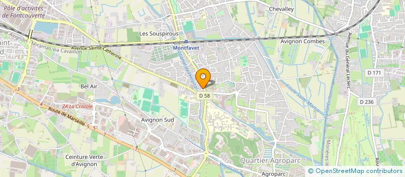 localisation de l'entreprise MM  AVIGNON