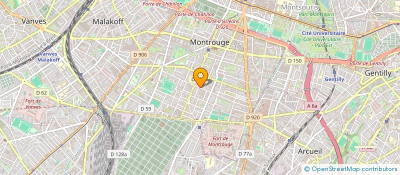 localisation de l'entreprise MM  MONTROUGE