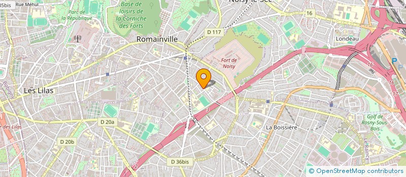 localisation de l'entreprise MM 95 à ROMAINVILLE