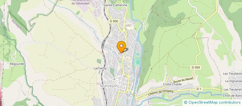 localisation de l'entreprise MM  MARVEJOLS