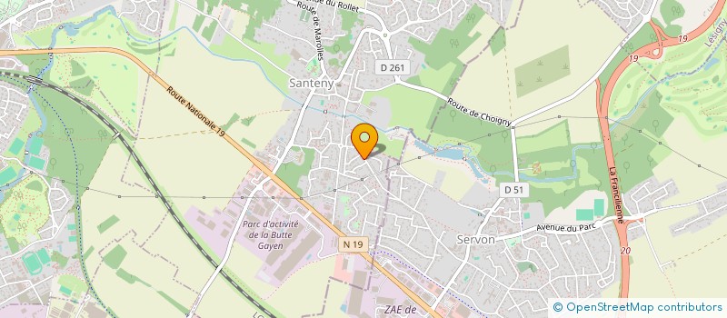 localisation de l'entreprise MM ASSOCIES  SANTENY