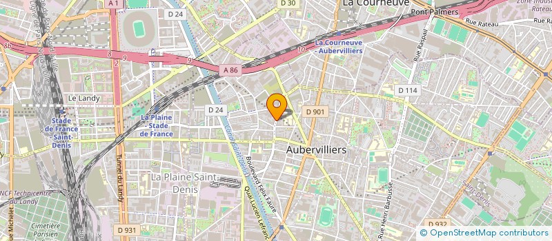localisation de l'entreprise MM BACHELIER ET MME ET MLLE PIETERNELLA à AUBERVILLIERS