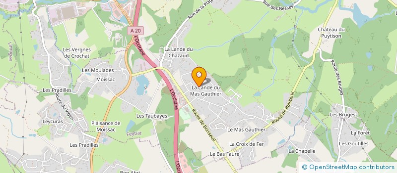 localisation de l'entreprise MM BARDAGE à FEYTIAT