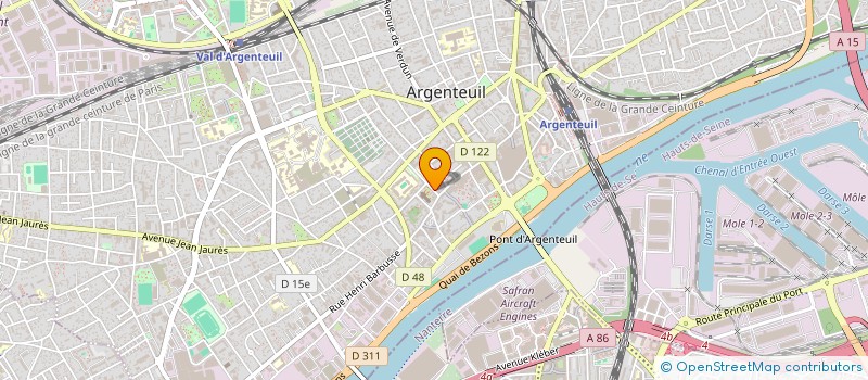 localisation de l'entreprise MM BTP  ARGENTEUIL