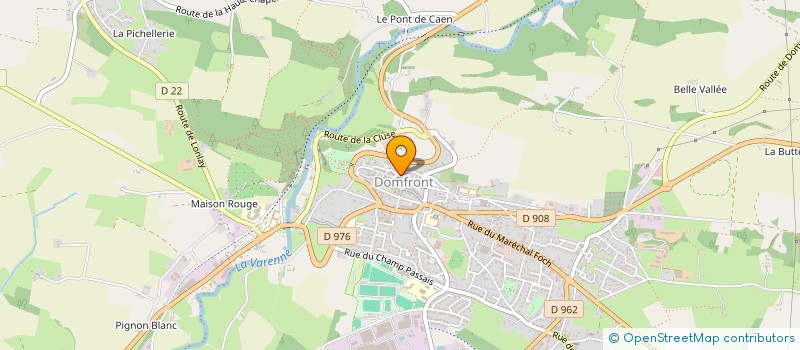localisation de l'entreprise MM CAKES à DOMFRONT EN POIRAIE