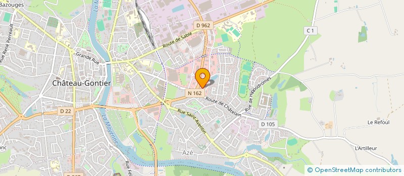 localisation de l'entreprise MM CONCEPT à CHATEAU-GONTIER-SUR-MAYENNE