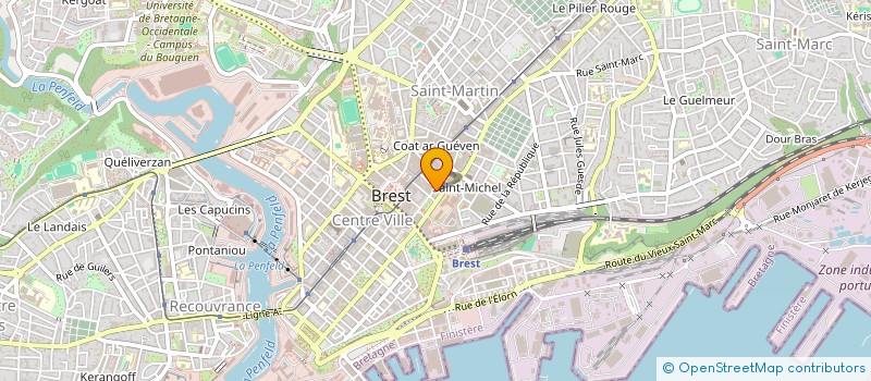 localisation de l'entreprise MM CORPS à BREST