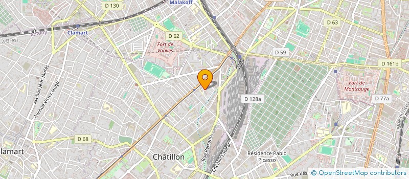 localisation de l'entreprise MM FIBRECOM  CHATILLON