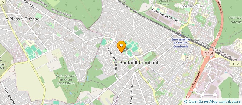 localisation de l'entreprise MM GAZ à PONTAULT-COMBAULT
