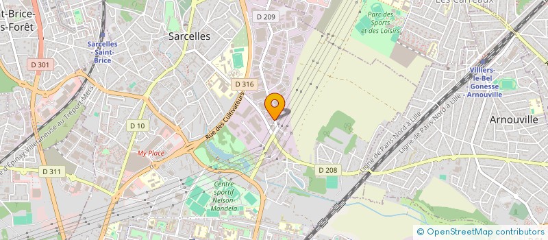 localisation de l'entreprise MM GLOBAL INVEST  SARCELLES