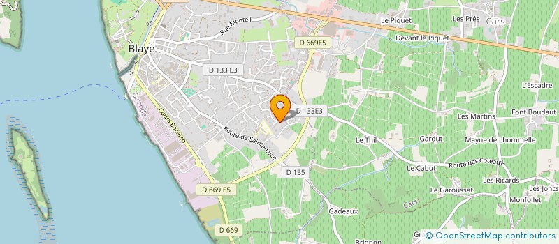 localisation de l'entreprise MM IMMOBILIERS à BLAYE