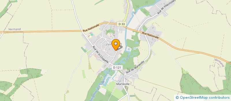 localisation de l'entreprise MM INVESTISSEMENTS  VERMAND