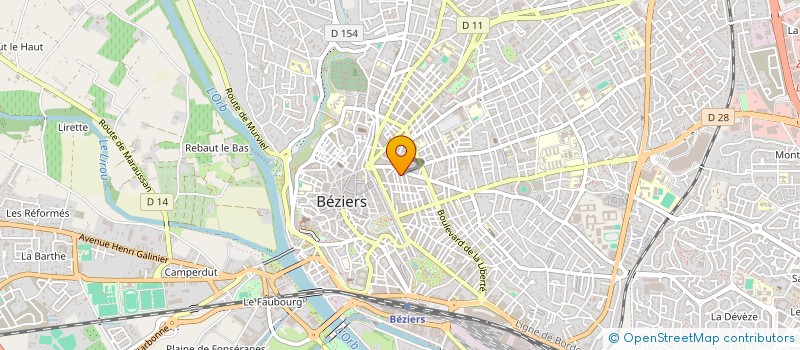localisation de l'entreprise MM LOC' à BEZIERS